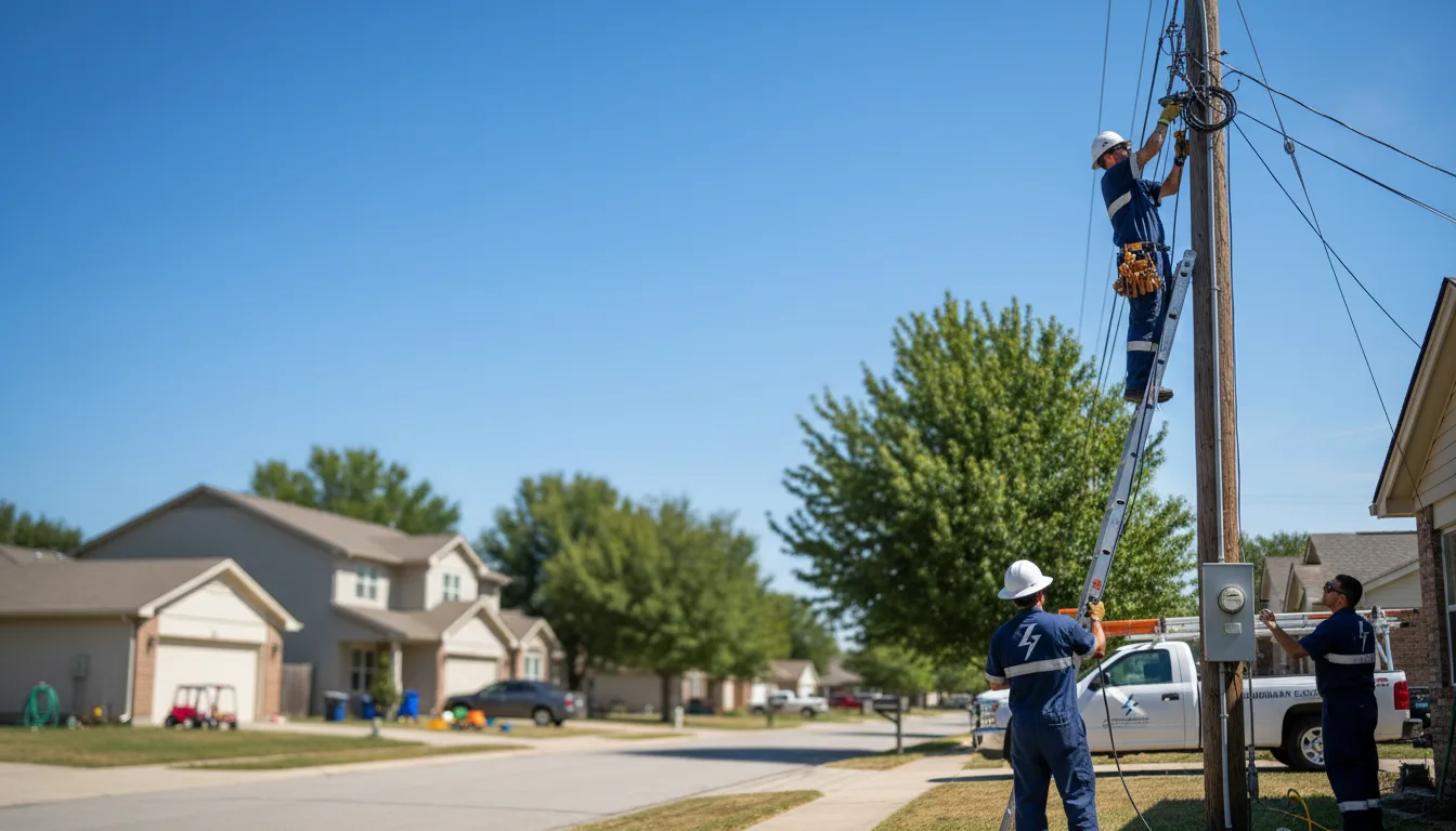 Residential electrician providing installation services in Mccaskill, AR